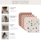 Butterfly Set - Muslin Burp Cloths (4 Pack)
