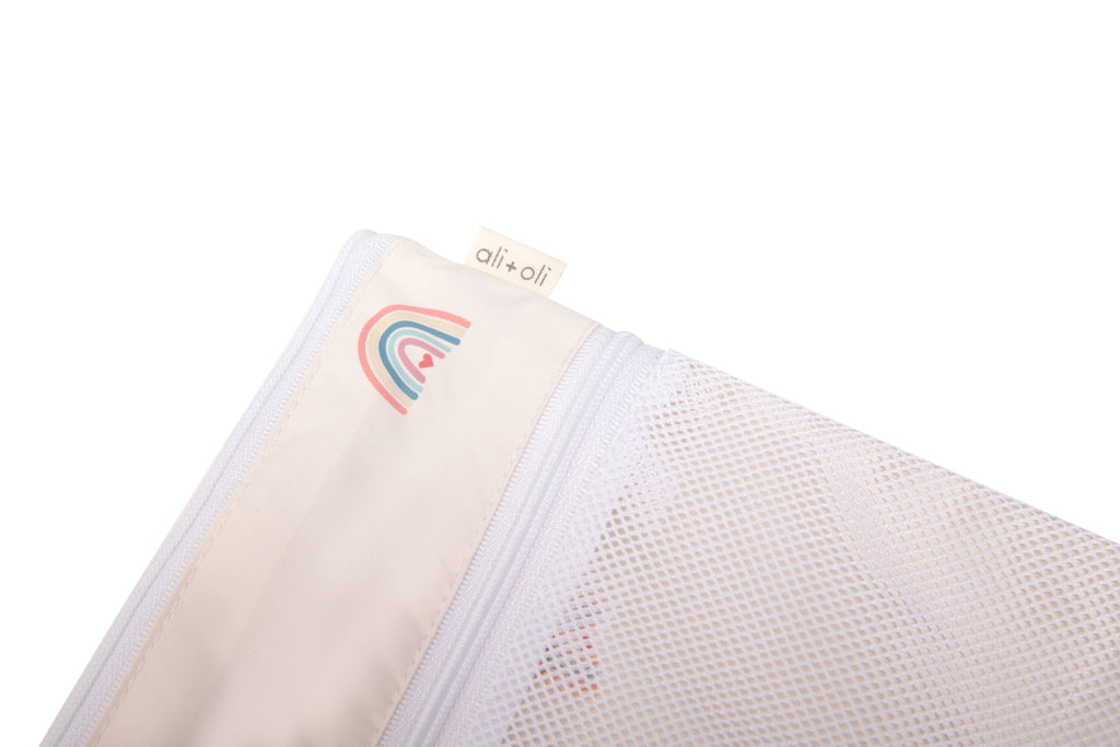 Dual-Compartment Wet/Dry Bag with Mesh Pocket (Rainbow)