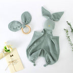 GOTS Certified Cotton Baby Security Blanket Soft Absorbent Teething Cloth