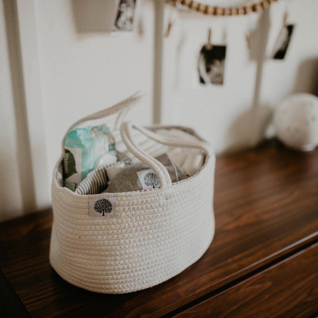Roped Diaper Caddy