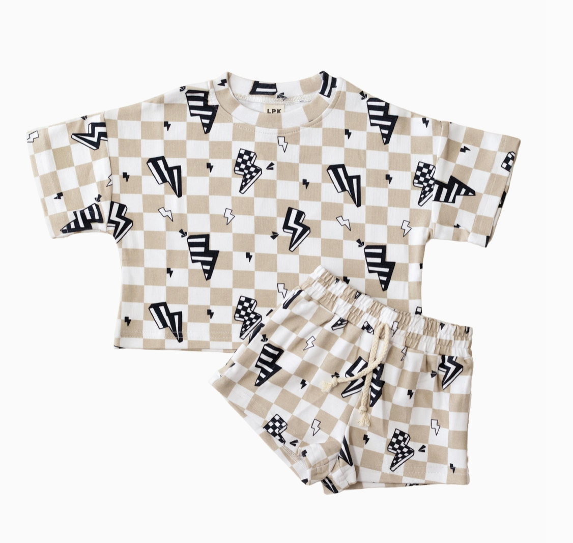 Summer Bolts- Short Set