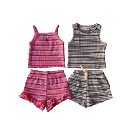 Stripe Tank Summer Sets