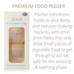 Silicone Food & Fruit Feeder (2 sizes) Oat & Coco