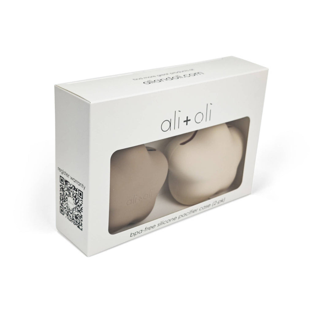 Silicone Pacifier Case 2-pack Star (Taupe-Sand)