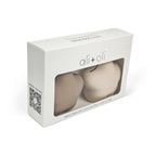 Silicone Pacifier Case 2-pack Star (Taupe-Sand)