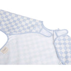 Smock Bib for Baby & Toddler Long Sleeve (Blue Checkers)