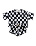 Wavy Checkered - Short Set