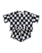Wavy Checkered - Short Set