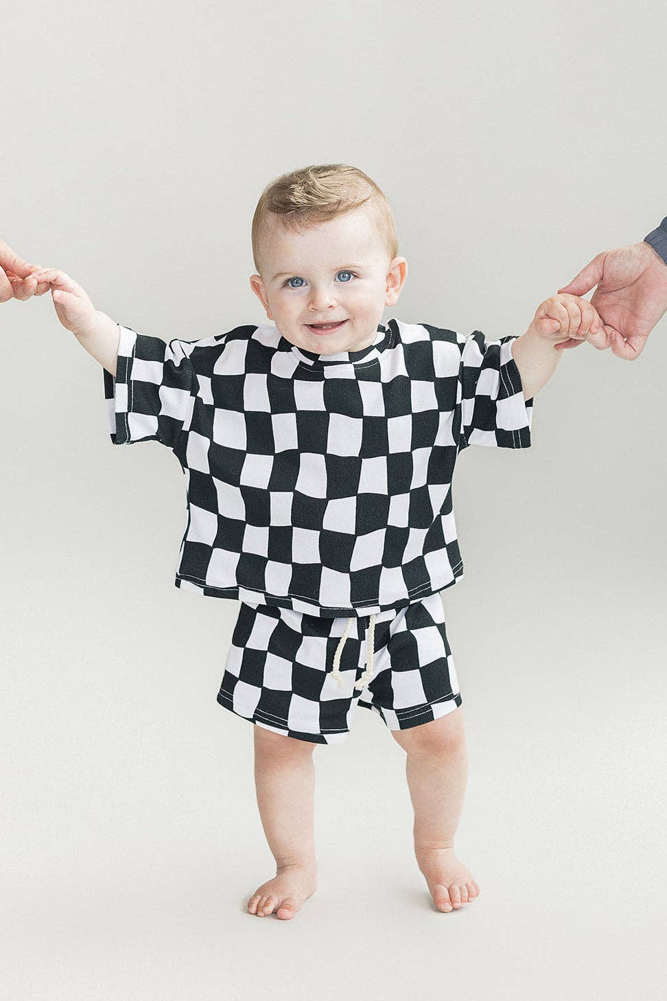 Wavy Checkered - Short Set