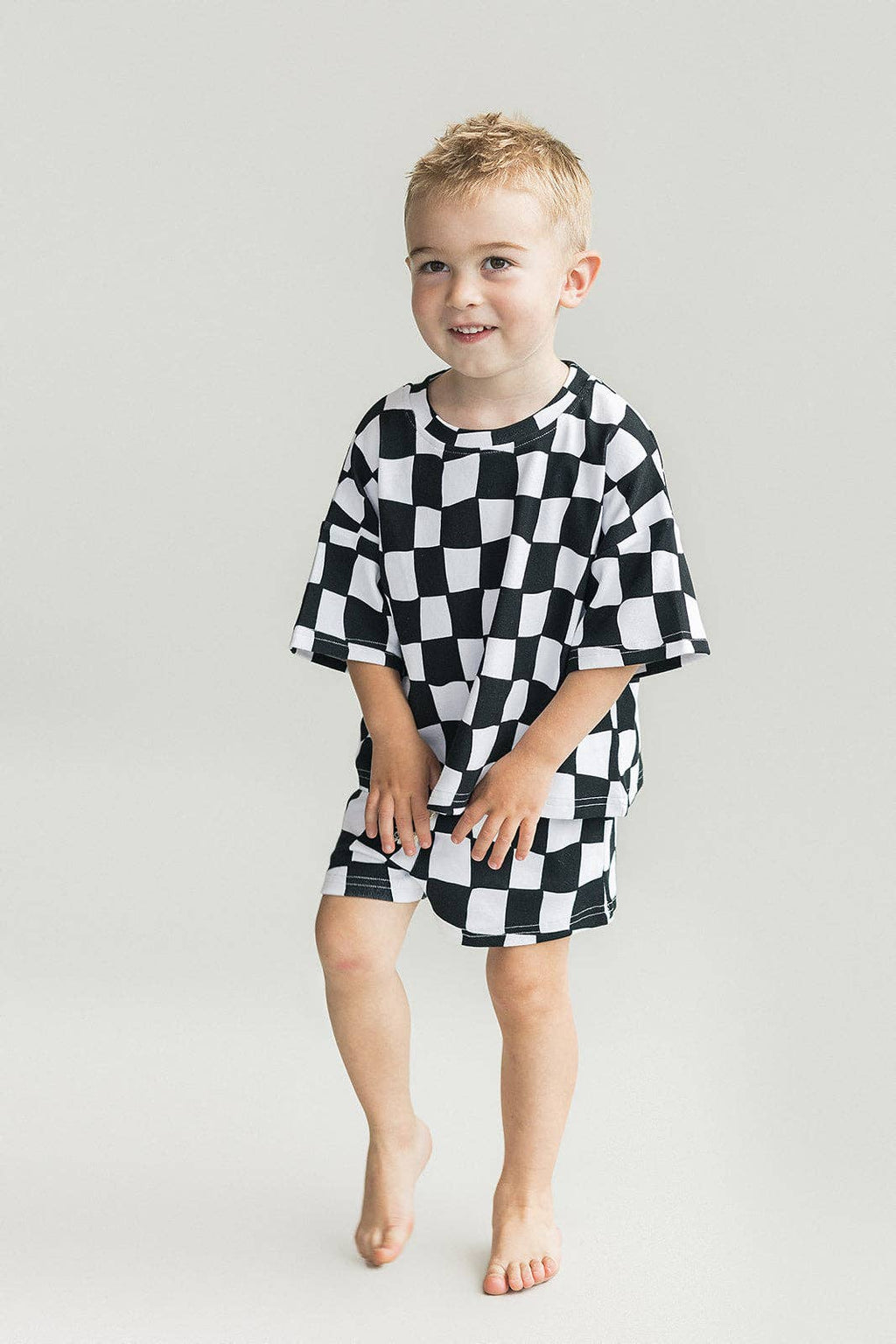 Wavy Checkered - Short Set