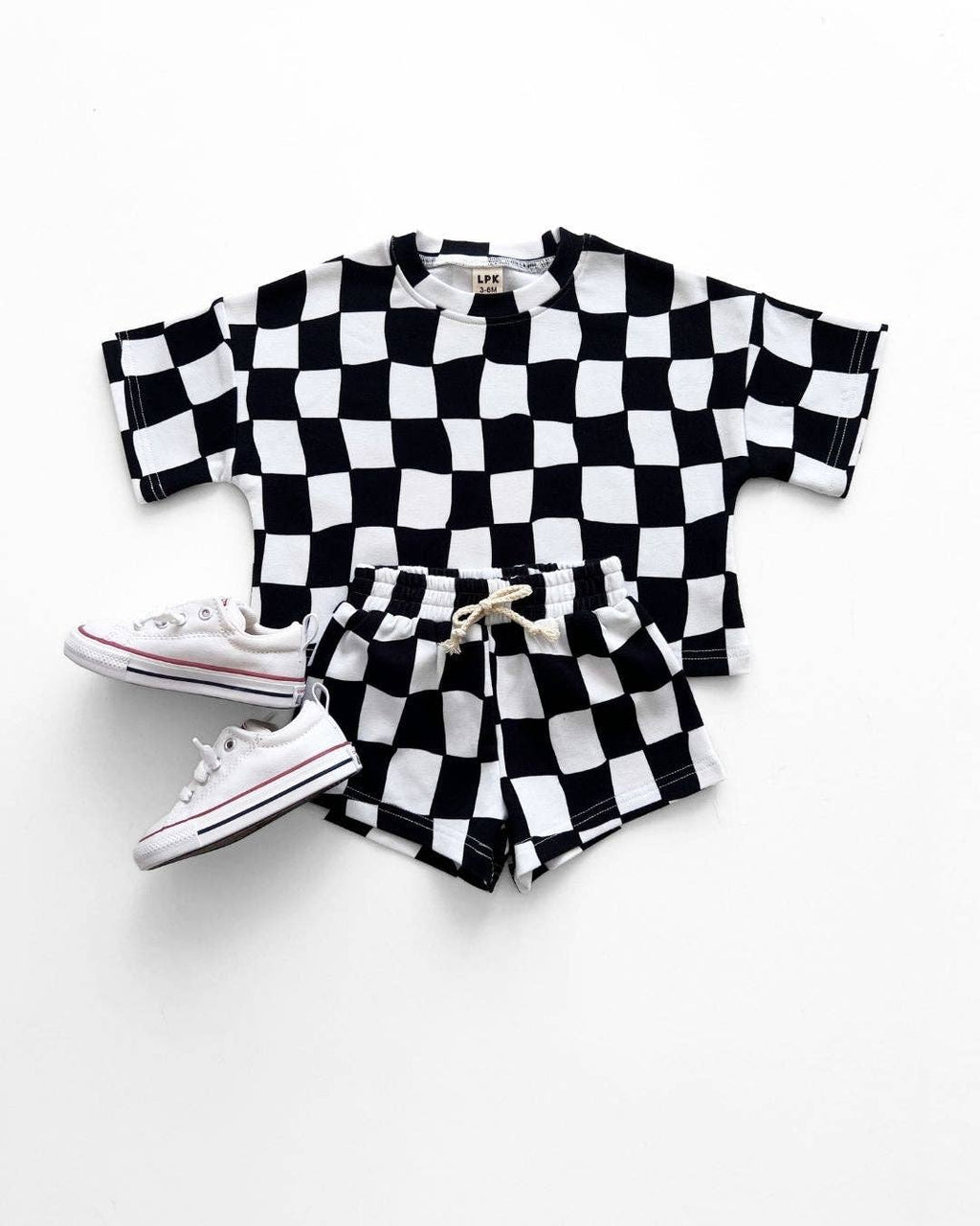 Wavy Checkered - Short Set