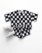 Wavy Checkered - Short Set