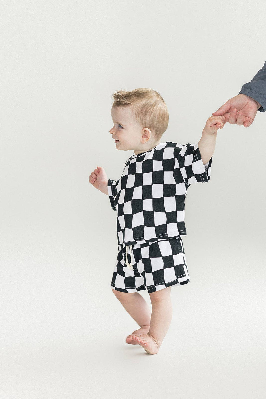 Wavy Checkered - Short Set