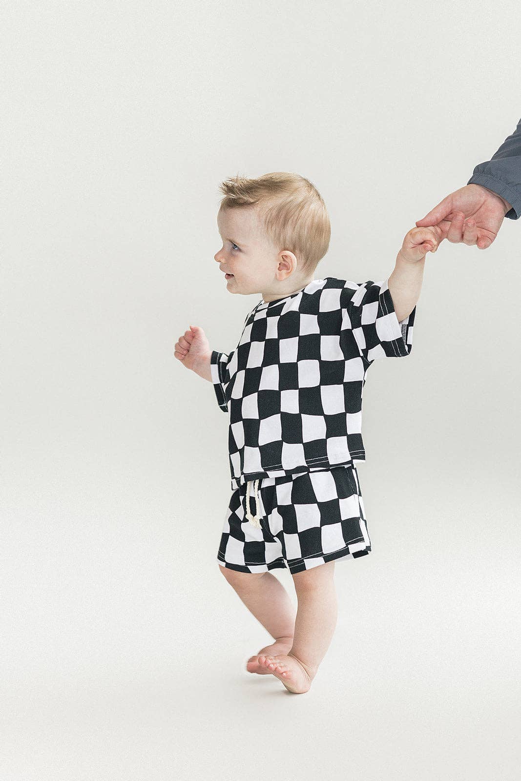 Wavy Checkered - Short Set
