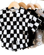 Wavy Checkered - Short Set