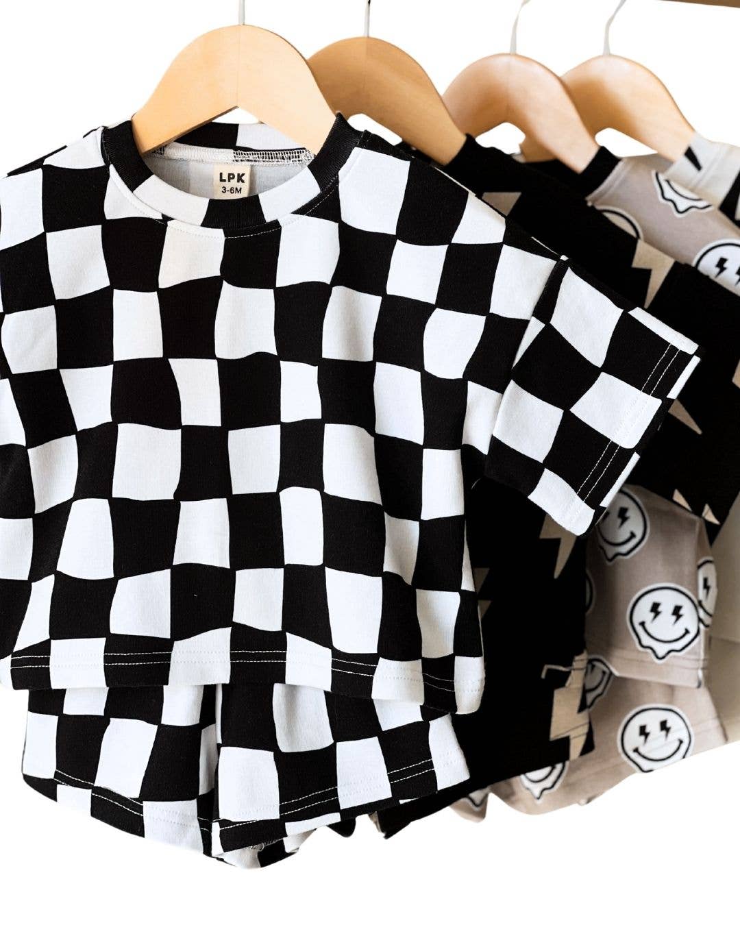 Wavy Checkered - Short Set