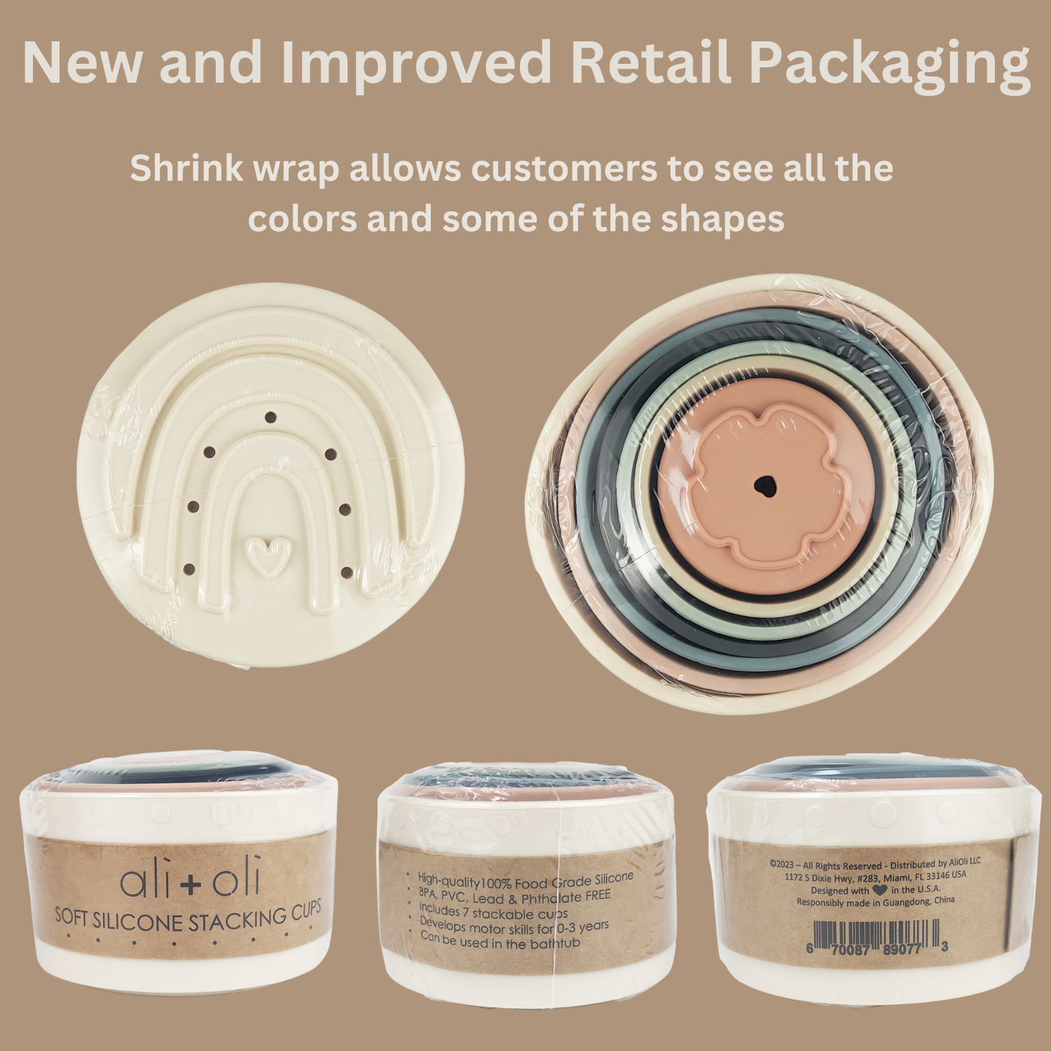 Stacking Cups Toy- Silicone